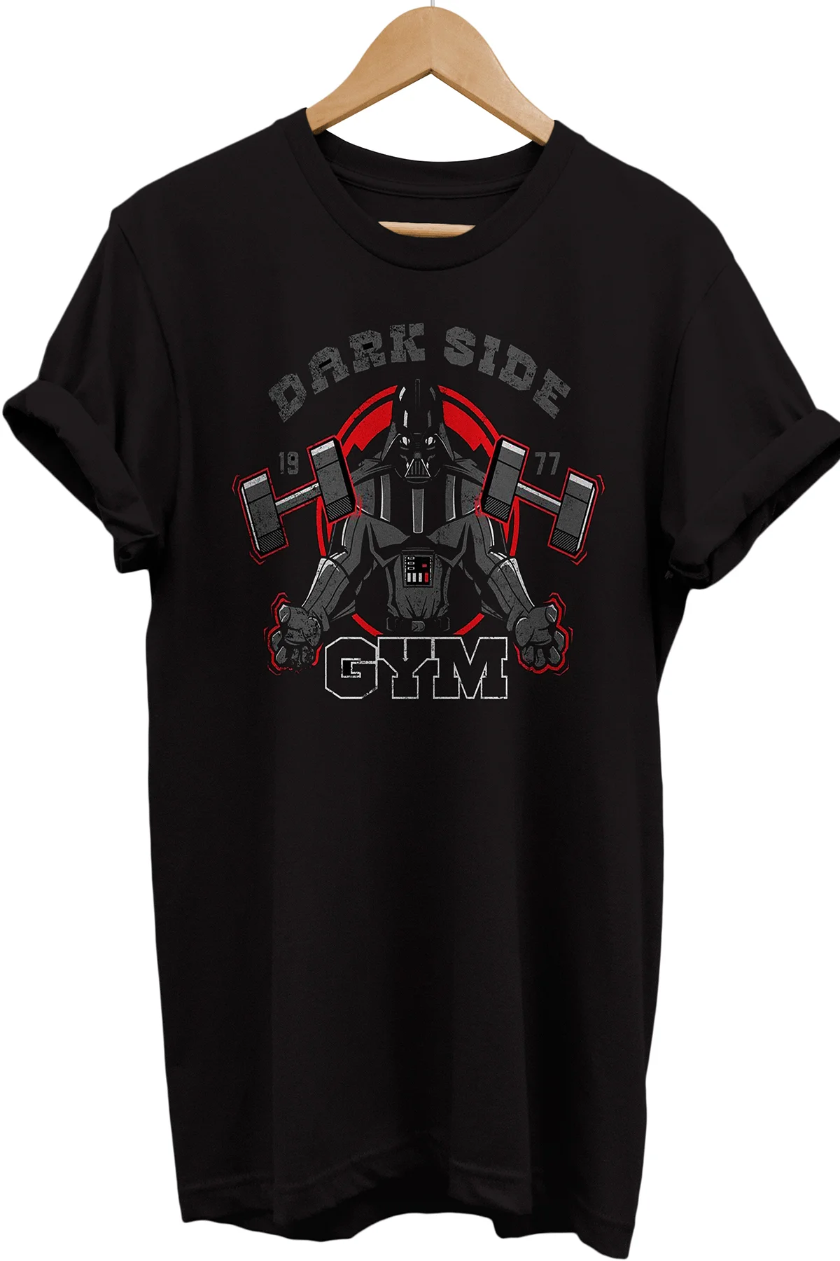 Star Wars Darth Vader Gym Baskılı %100 Pamuk Oversize T-shirt Büy