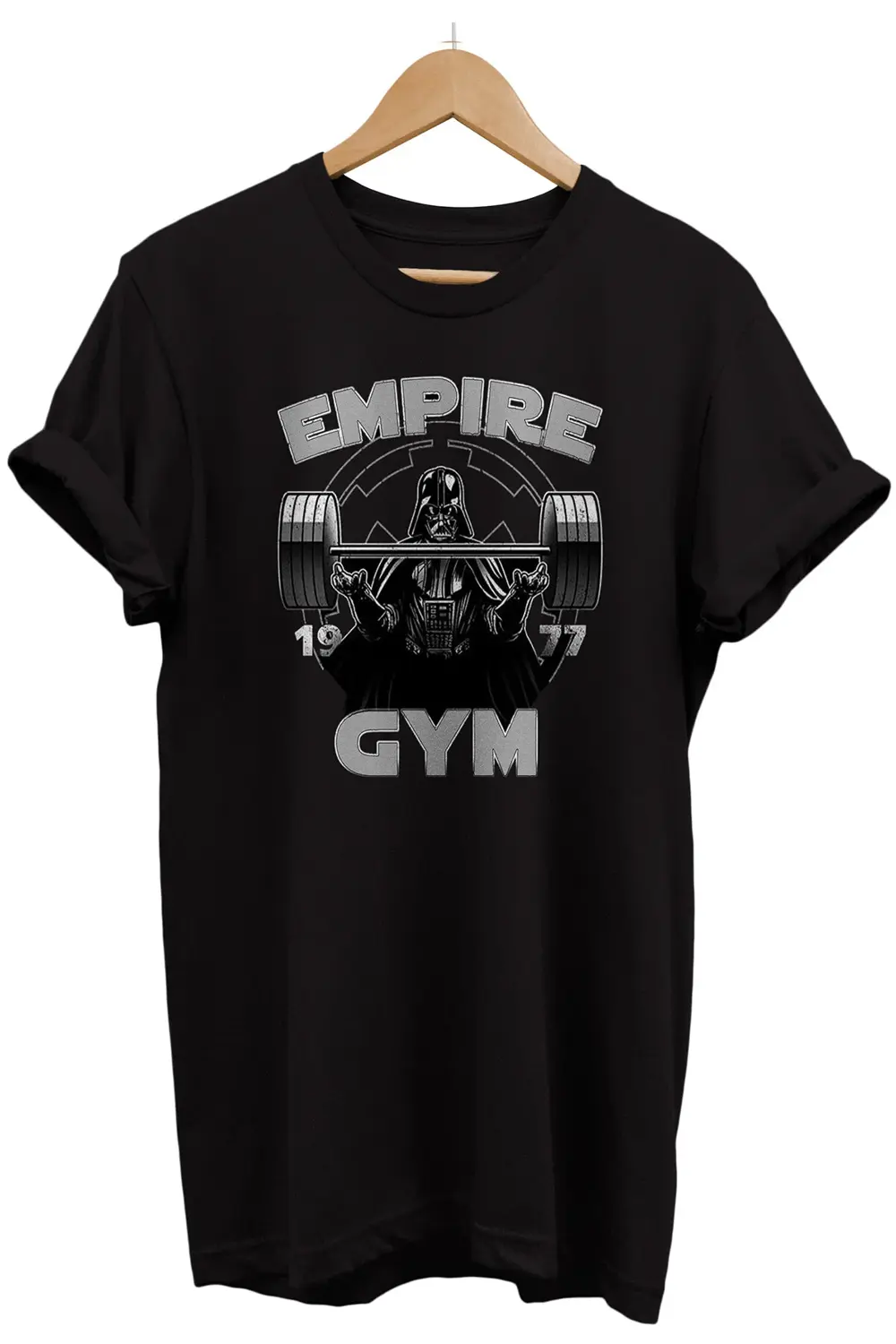 Star Wars Empire Gym Baskılı %100 Pamuk Oversize T-shirt Büyük Be