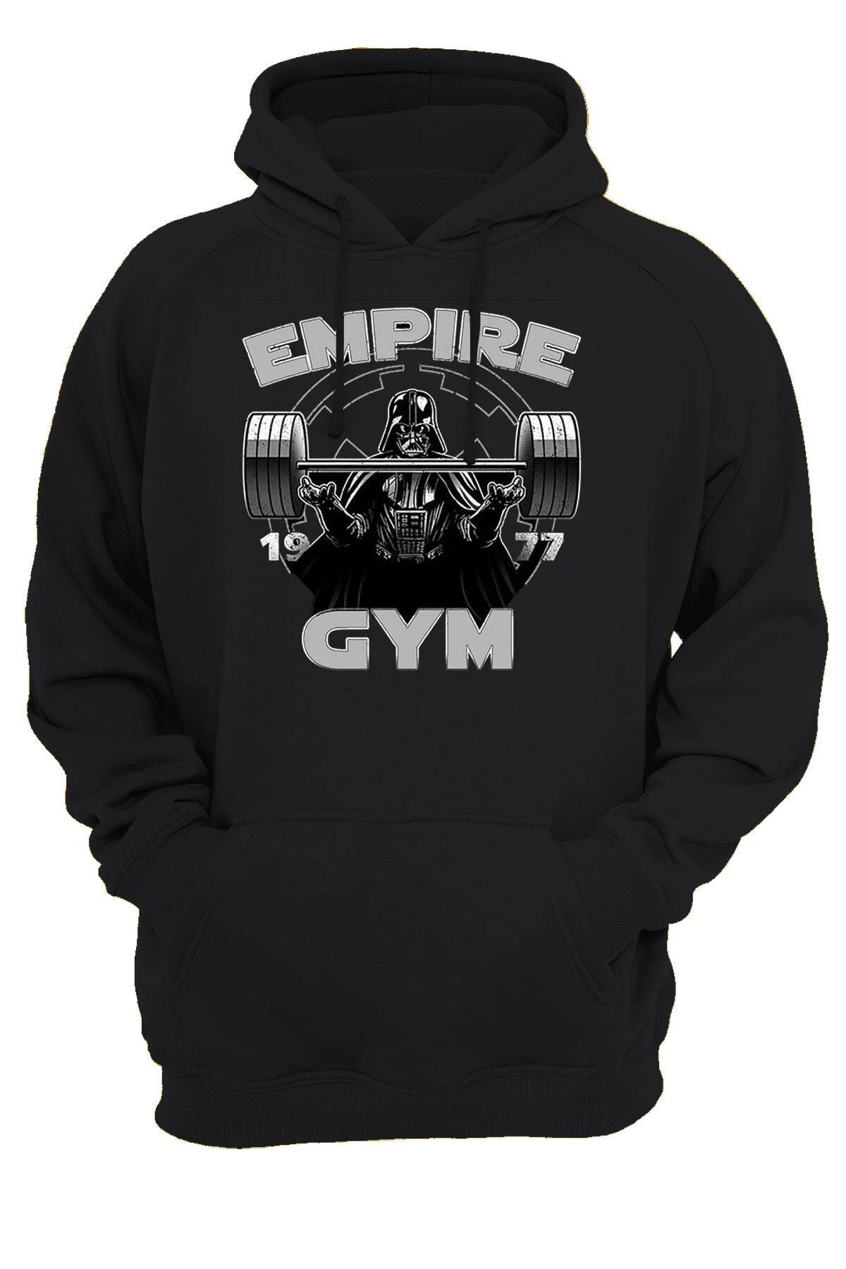 Star Wars Empire Gym Baskılı Fermuarsız Kapüşonlu Sweatshirt Hood