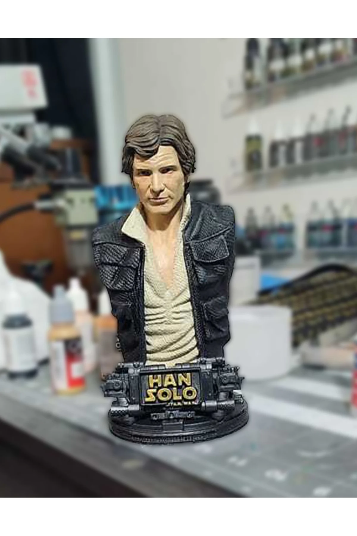 Star Wars Han Solo Boyalı Büst 15CM