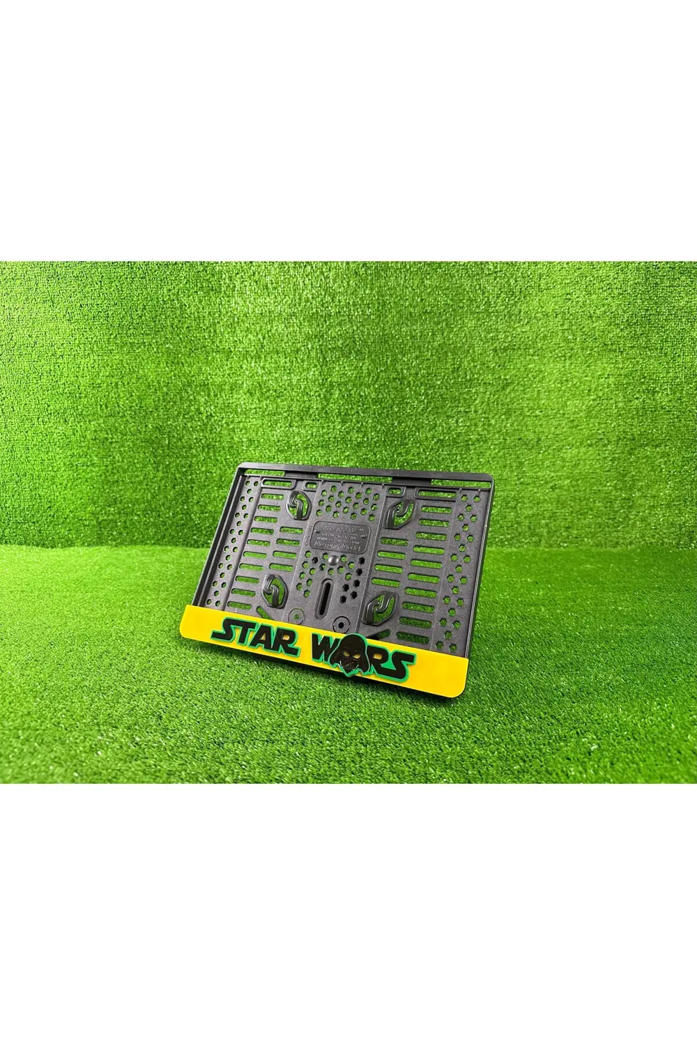 Star Wars Sarı 3d Kabrtmalı Pleksi Motor Plakalığı