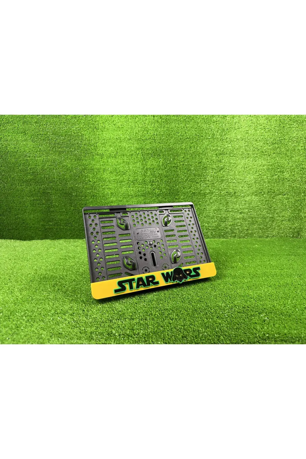 Star Wars Sarı 3d Kabrtmalı Pleksi Motor Plakalığı