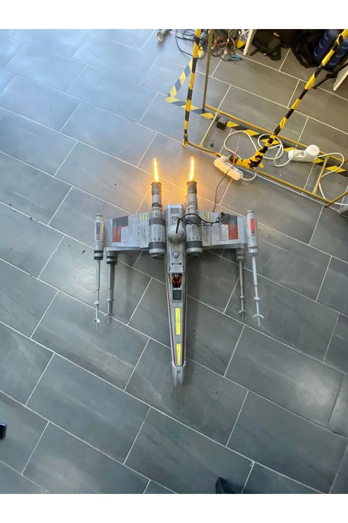 Star Wars X Wing Uzay Gemisi Dekor Futuristic Avize (AMPÜL DAHİL 120 CM BOY)