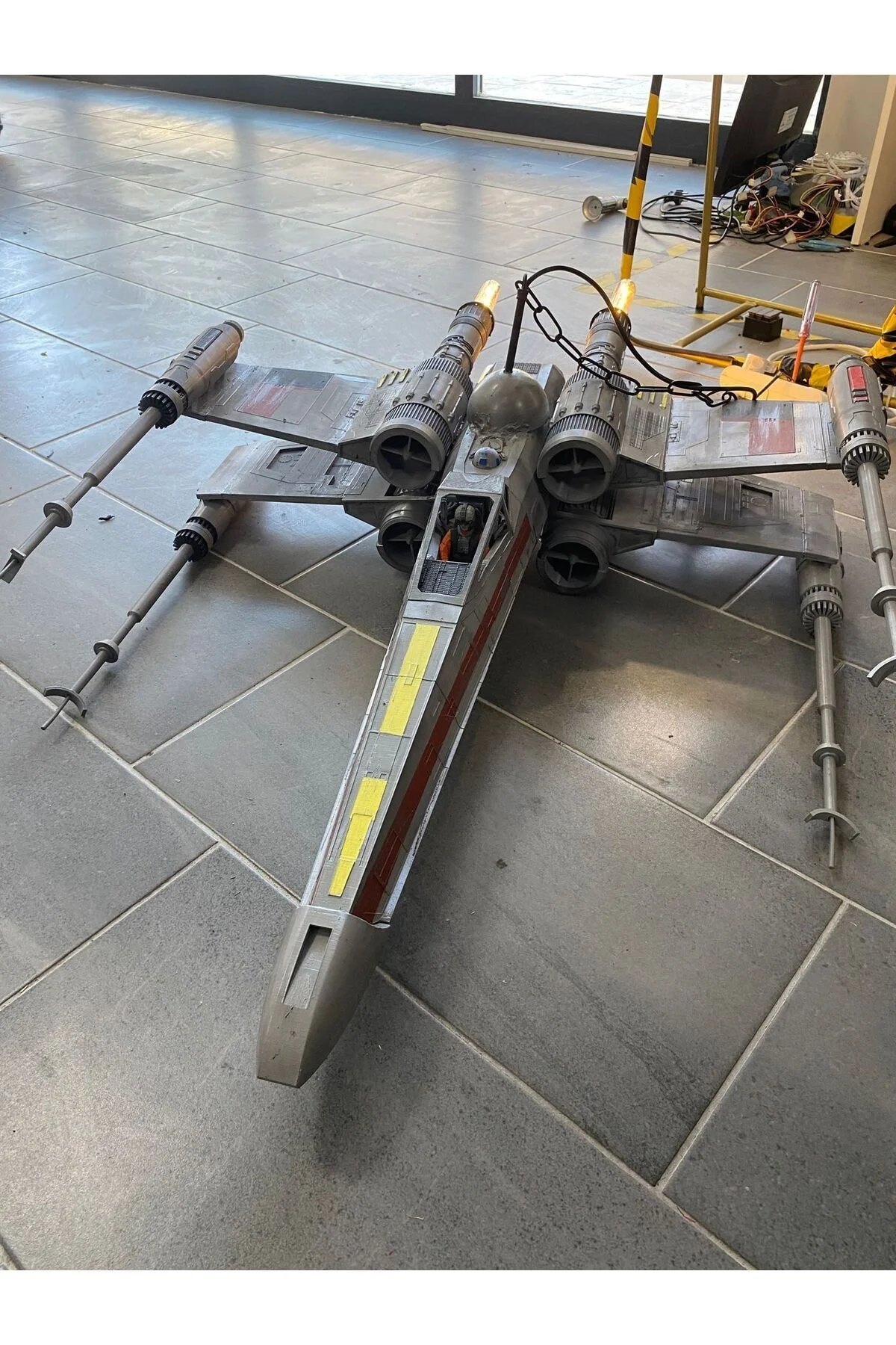Star Wars X Wing Uzay Gemisi Dekor Futuristic Avize (AMPÜL DAHİL 120 CM BOY)