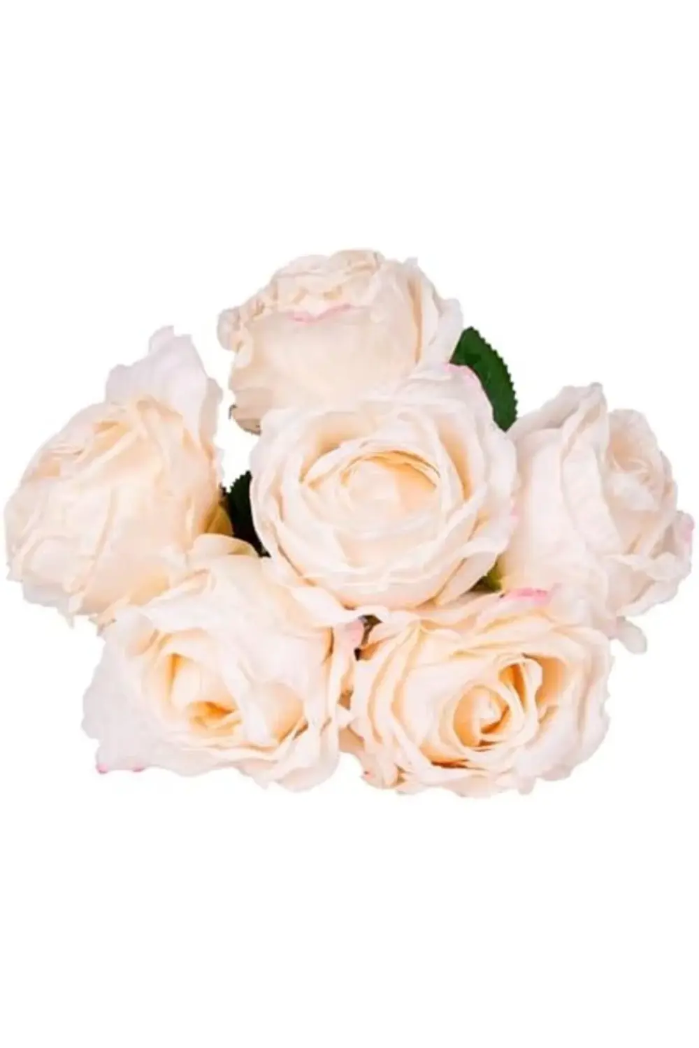 starbyx Yapay Çiçek Gül 6'lı Demet Krem 37 Cm. NewDesing 1094633