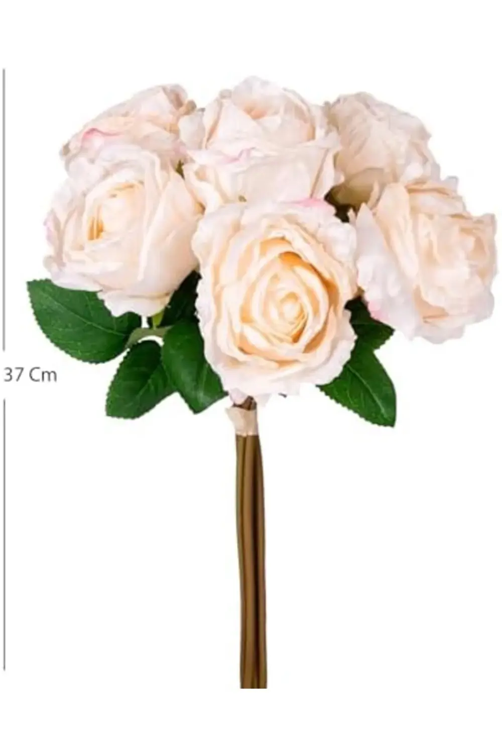 starbyx Yapay Çiçek Gül 6'lı Demet Krem 37 Cm. NewDesing 1094633