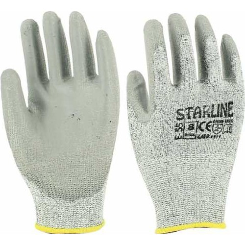 Starline  E-55 Kesilmeye Dirençli Pu Eldiven Beden:S/7 (Cut5)