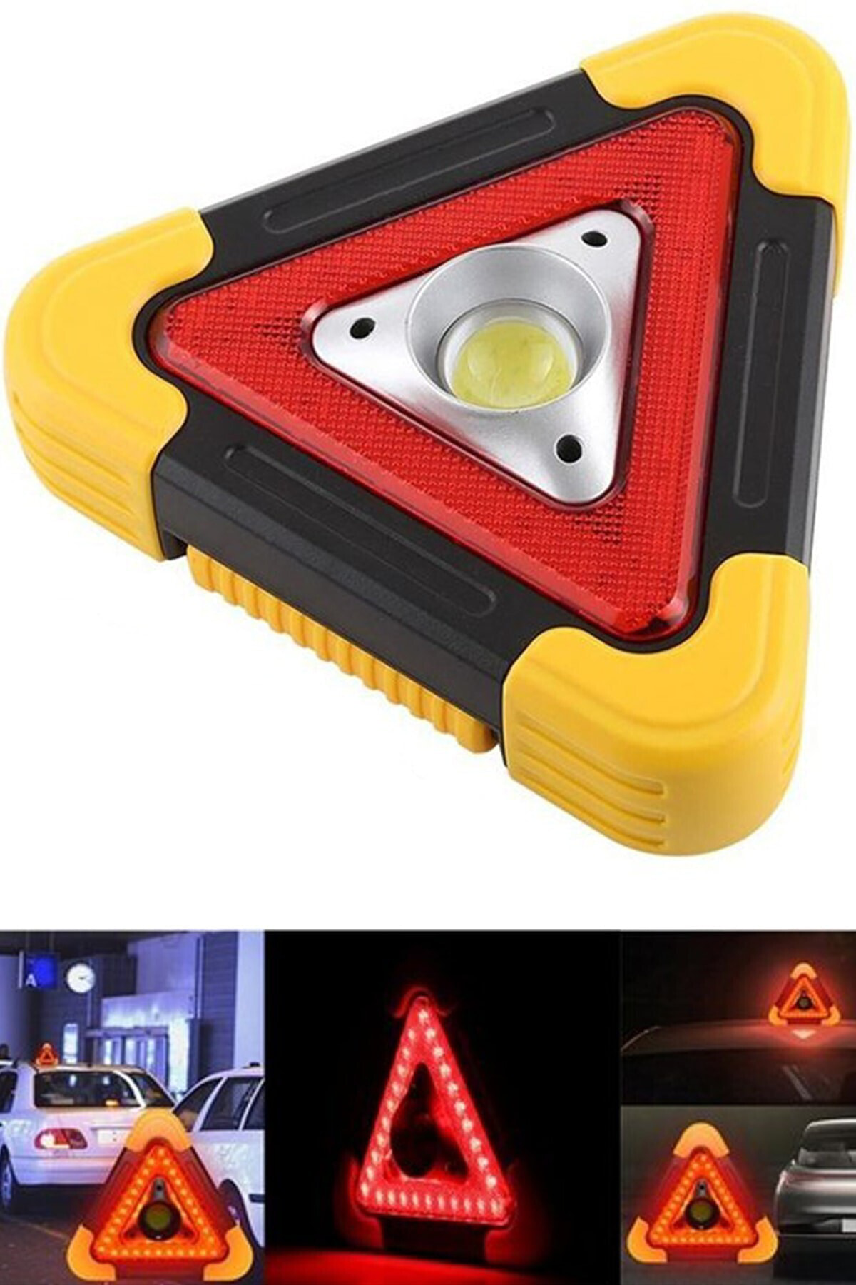 Starmax Sm-8009 Solar Şarjlı Reflektör Işıklı Ikaz Lambası, Güneş