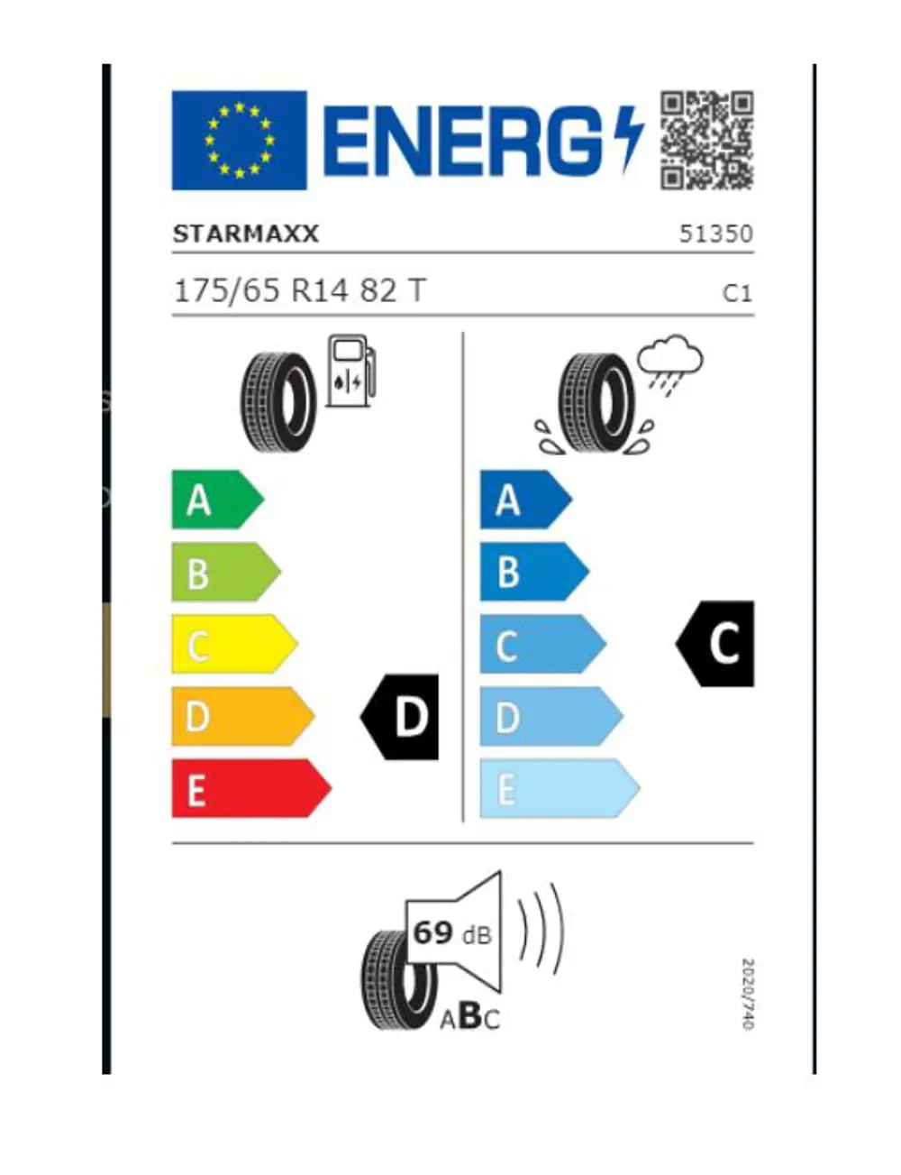 Starmaxx 175/65 R14 TL 82T TOLERO ST330 Binek Yaz Lastiği (Üretim