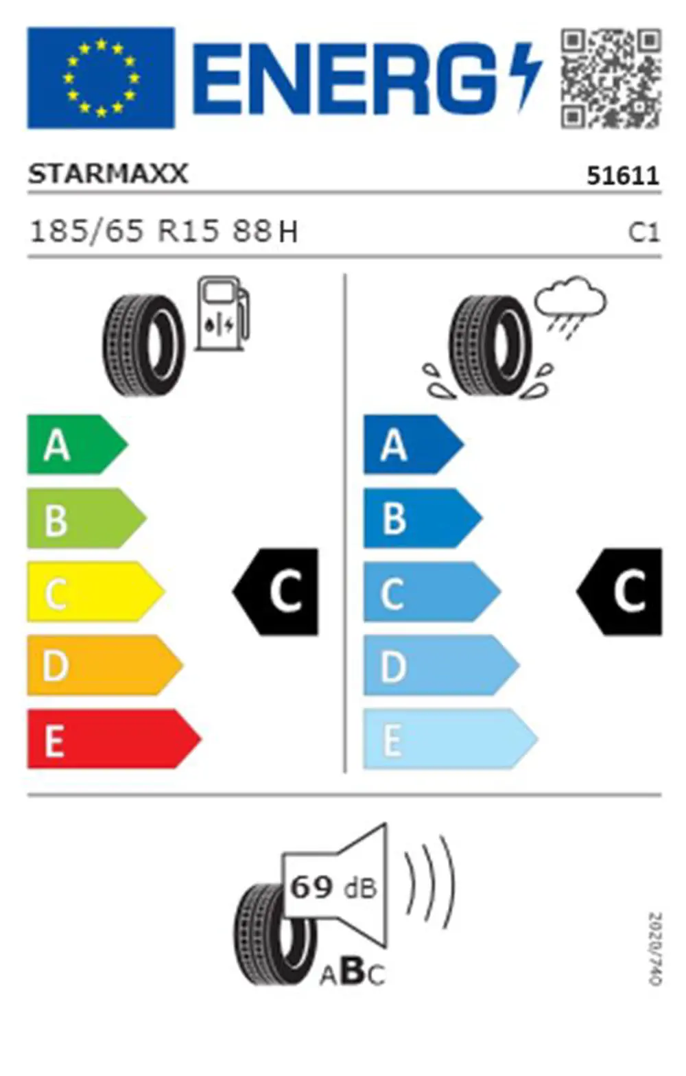 Starmaxx 185/65 R15 TL 88H Naturen ST542 Oto Yaz Lastiği ( Üretim