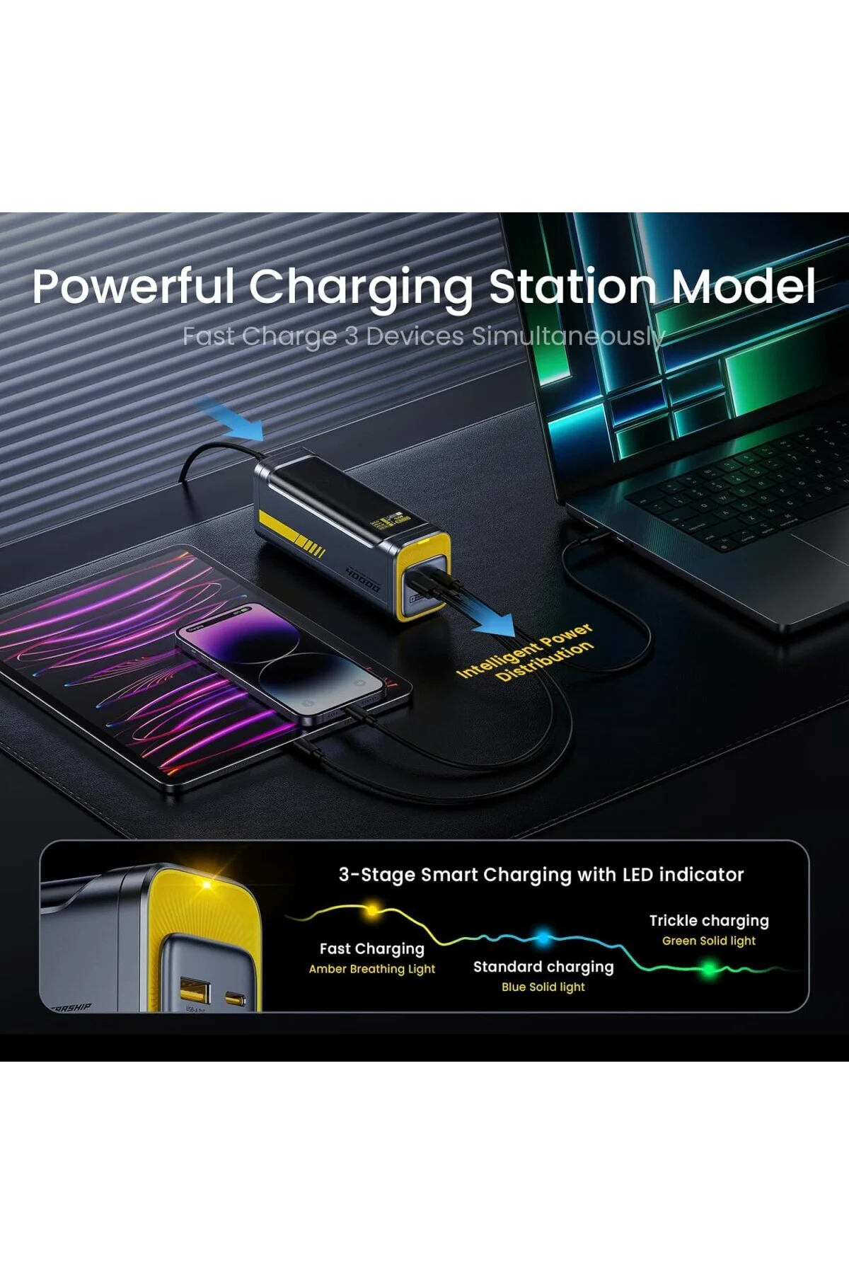 Starship 40.000 mAh 140W PD3.1 Powerbank, Akıllı Dijital Gösterge