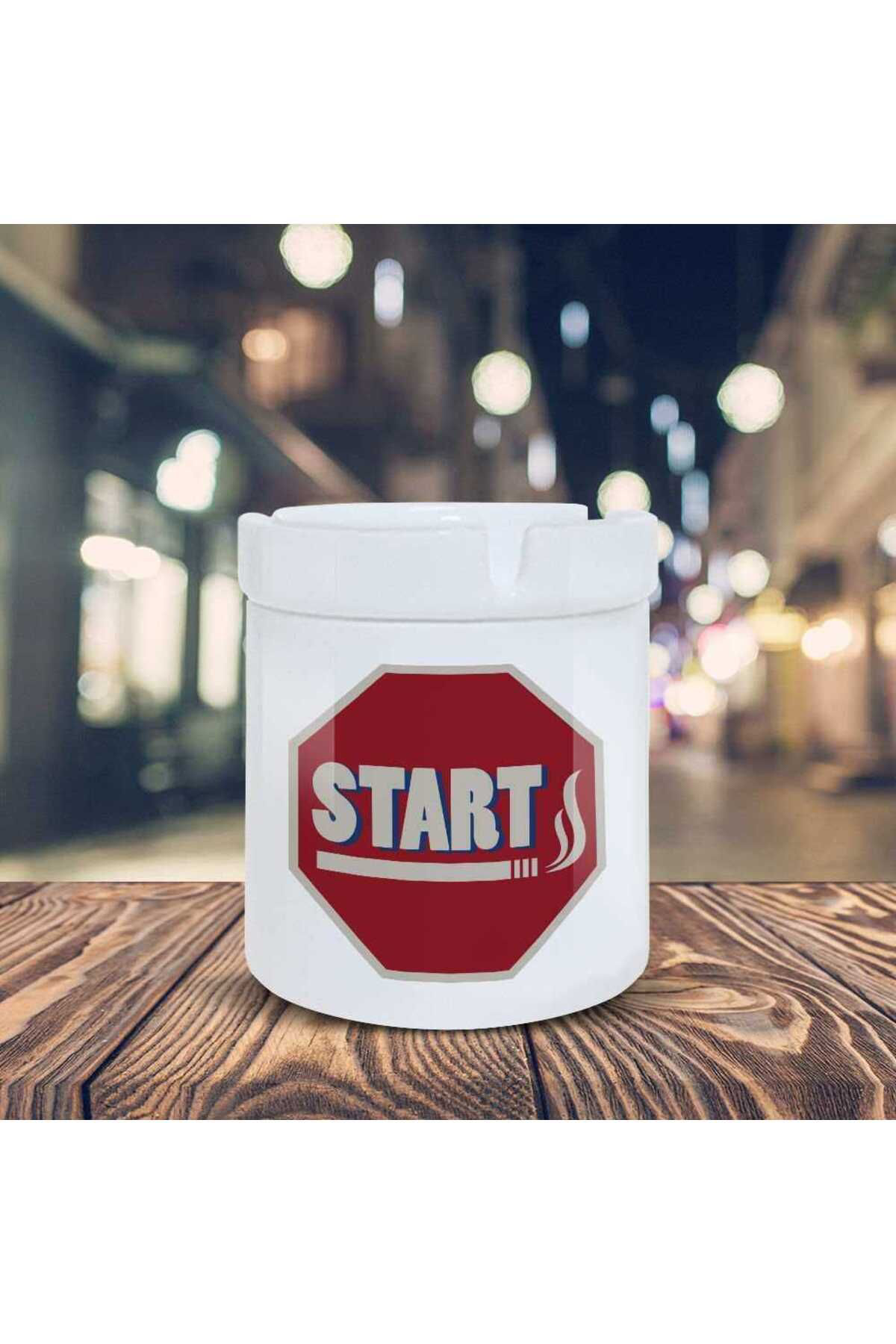 Asilmeydan Start Küllük Dumanlı Başla Baskılı Kül Tablası K-146