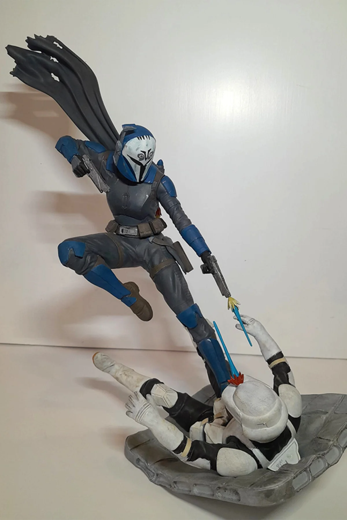 Starwars Bo Katan Kryze Figür The Mandalorian Bo-Katan Figür Büyük Boy 25CM
