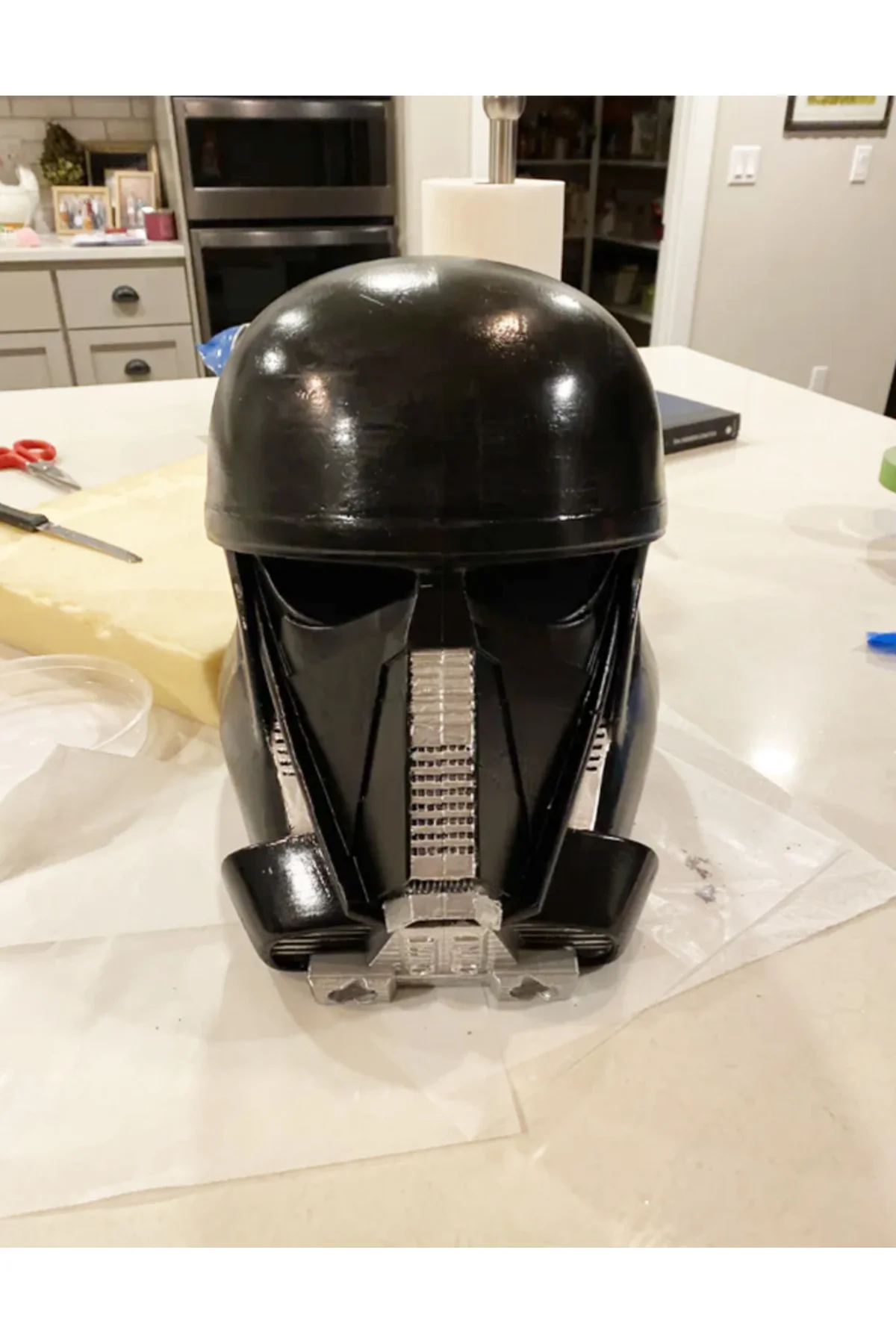 Starwars Deathtrooper Kaskı Cosplay Starwars Death Trooper Kask Giyilebilir
