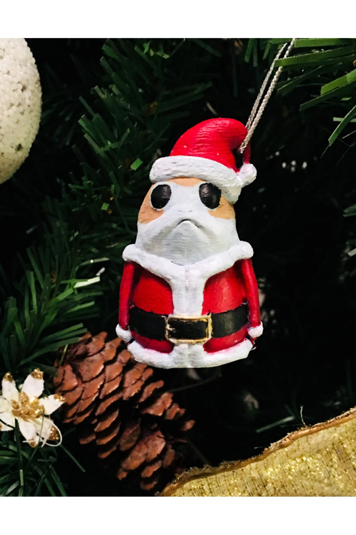 Starwars Noel Baba Porg Çam Ağacı Süsü Star Wars Yılbaşı Süsü