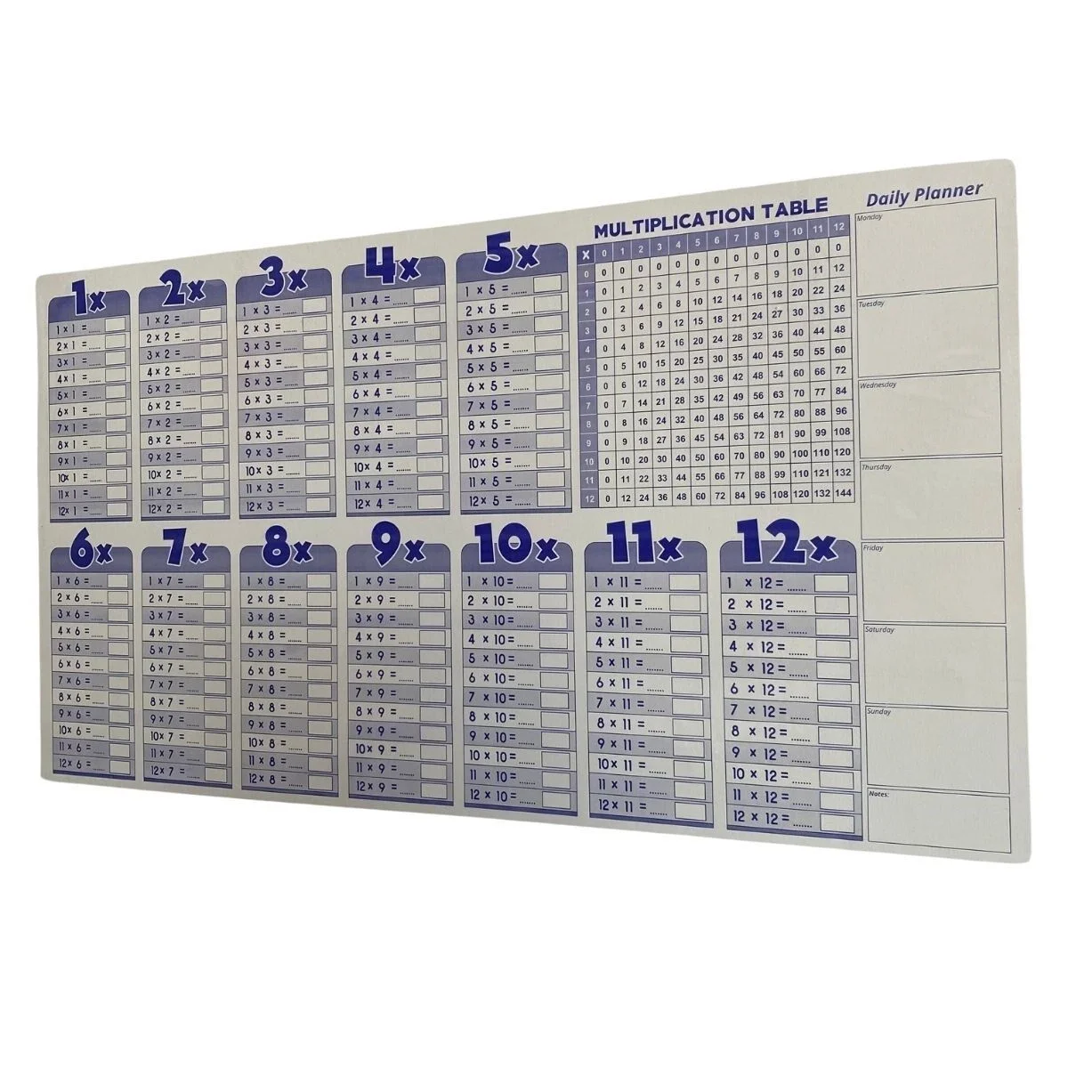 Statik Akıllı Kağıt Ingilizce Çarpım Tablosu 100x56 Cm Fiyatı, Yorumları ve Özellikleri