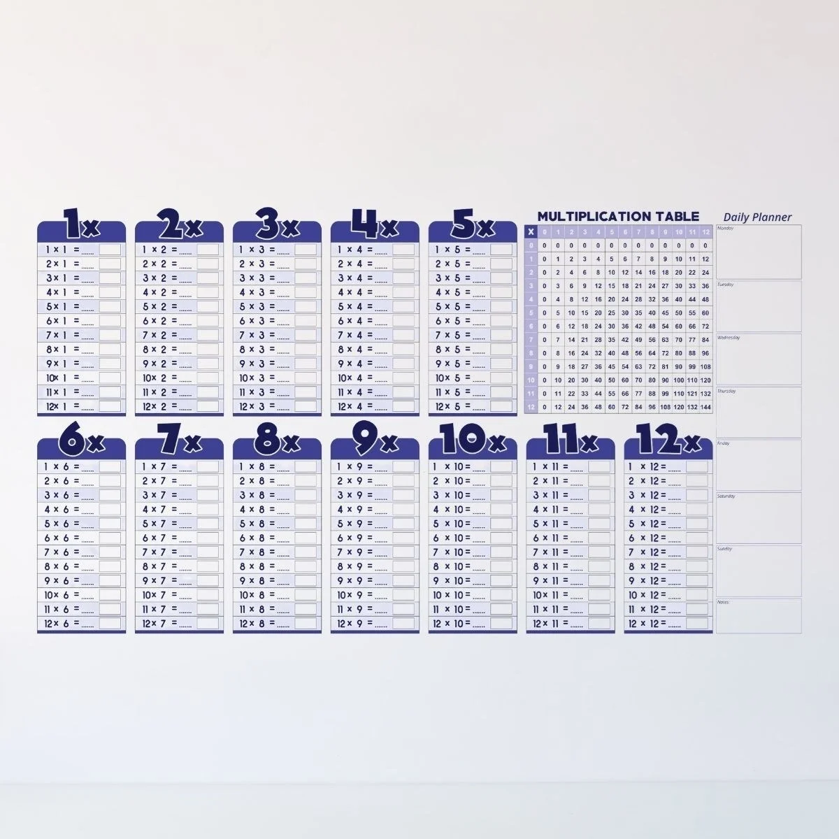 Statik Akıllı Kağıt Ingilizce Çarpım Tablosu 100x56 Cm(1 Adet Silgili Kalemli) Bx40 Fiyatı, Yorumları ve Özellikleri