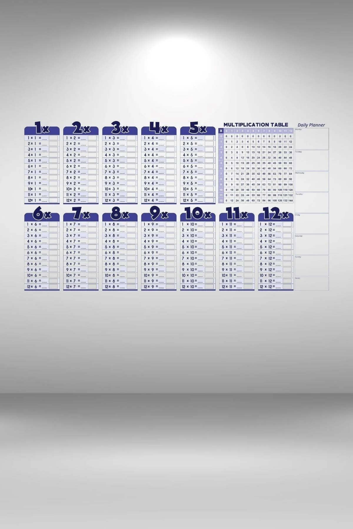 ® Statik Akıllı Kağıt Ingilizce Çarpım Tablosu 100x56 Cm ® Statik Akıllı Kağıt Ingilizce Çarpım Tablosu 100x56 Cm - Görsel 6