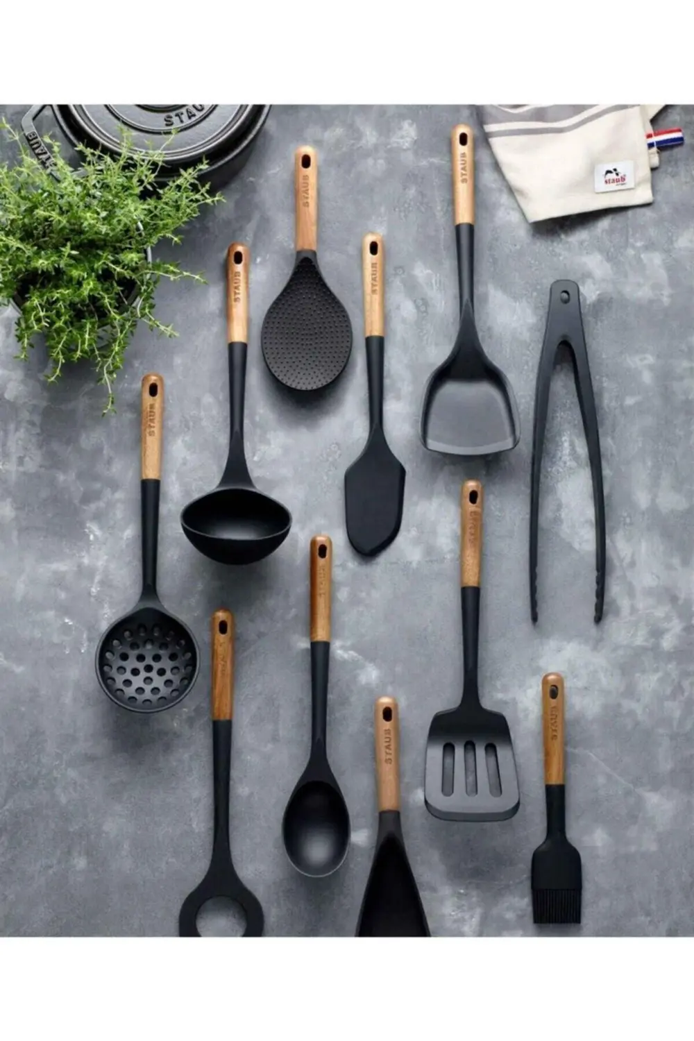 Staub 405031070 Servis Kaşığı Siyah