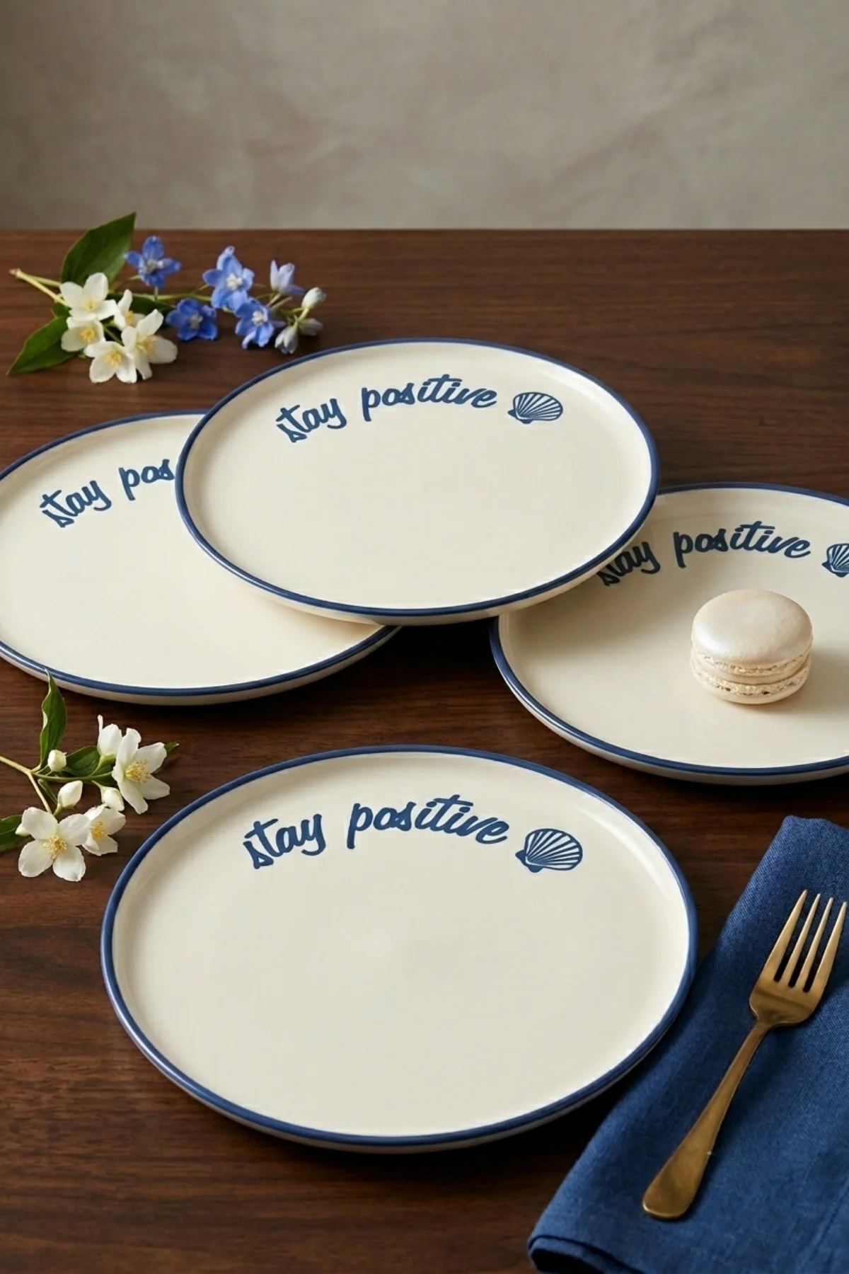 Stay Positive Nordic Pasta Tabağı 22 Cm 4 Adet 22952