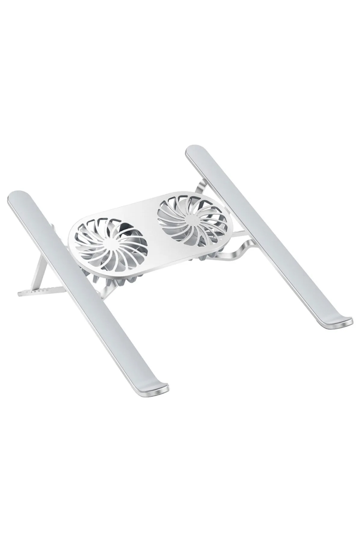 STD ÇİFT FANLI TAŞINABİLİR ALÜMİNYUM NOTEBOOK SOĞUTUCU STAND (476
