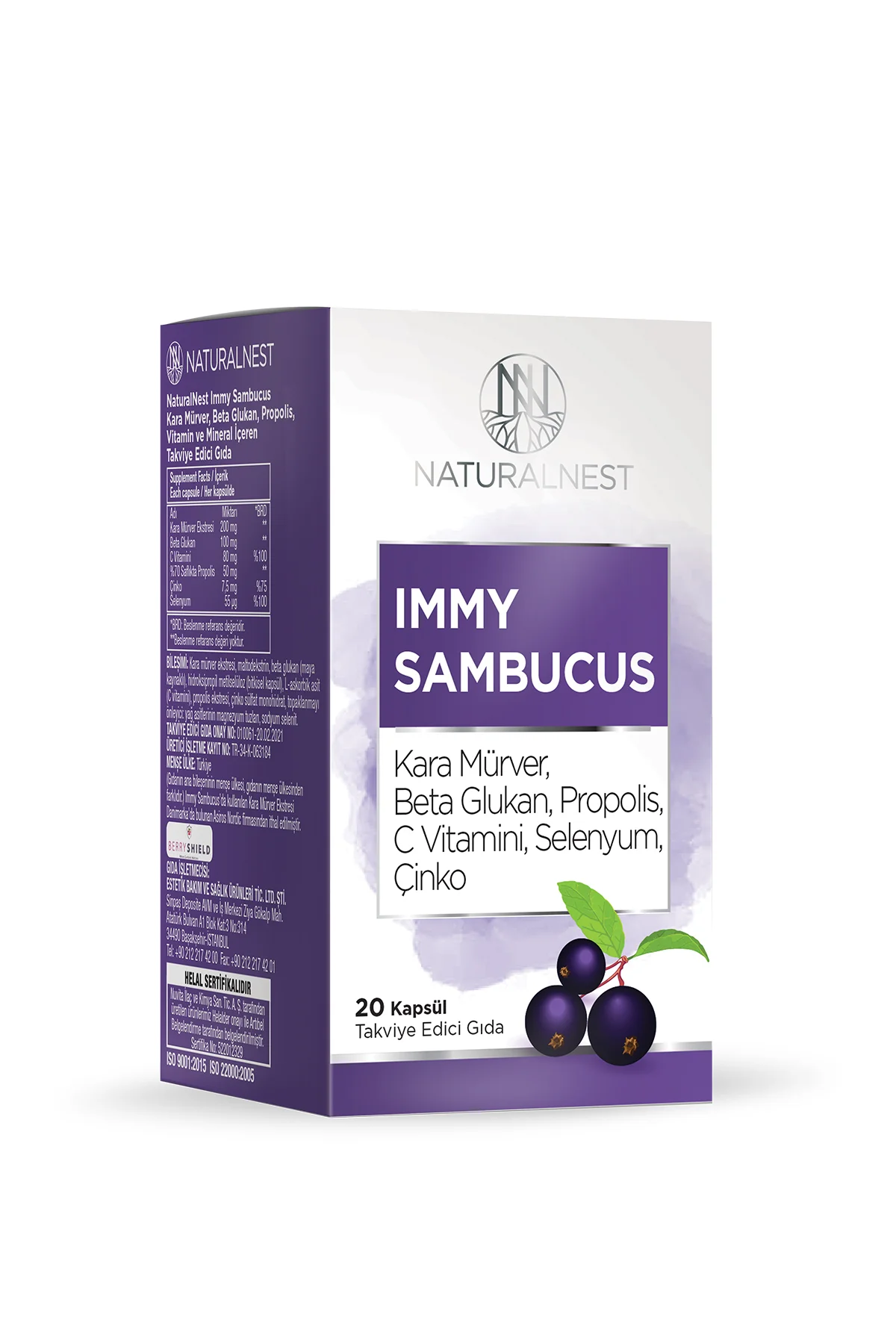 STD Immy Sambucus 20 Kapsül ( TEKLİDİR )