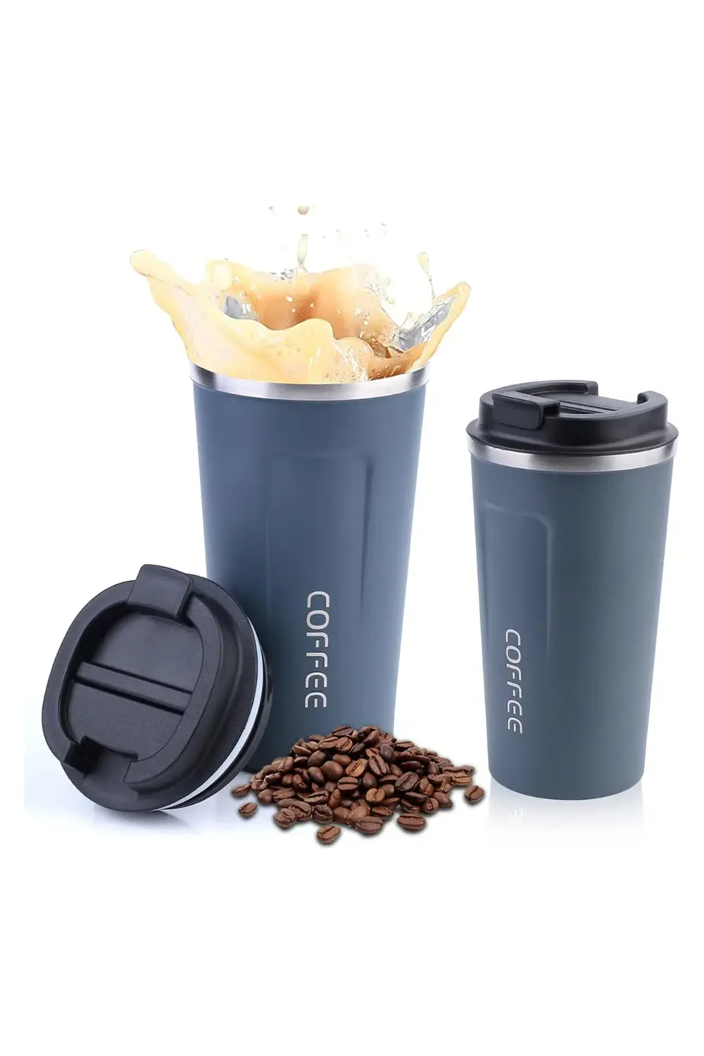 STD PASLANMAZ ÇELİK 380 ML VAKUMLU KAPAKLI TERMOS KUPA (4767) Kla