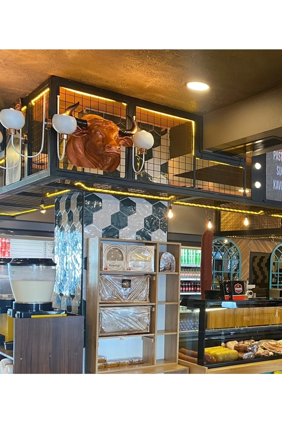 Steak House - Çiftlik - Lokanta Için Duvar Boğa Büstü 1 Adet (gerçek Boğa Başı Büyüklüğünde)
