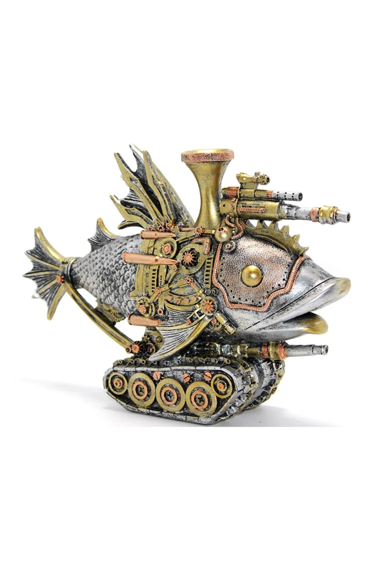 Steampunk Polyester Tasarım Balık Figürü Alk2453 Steampunk Polyester Tasarım Balık Figürü Alk2453