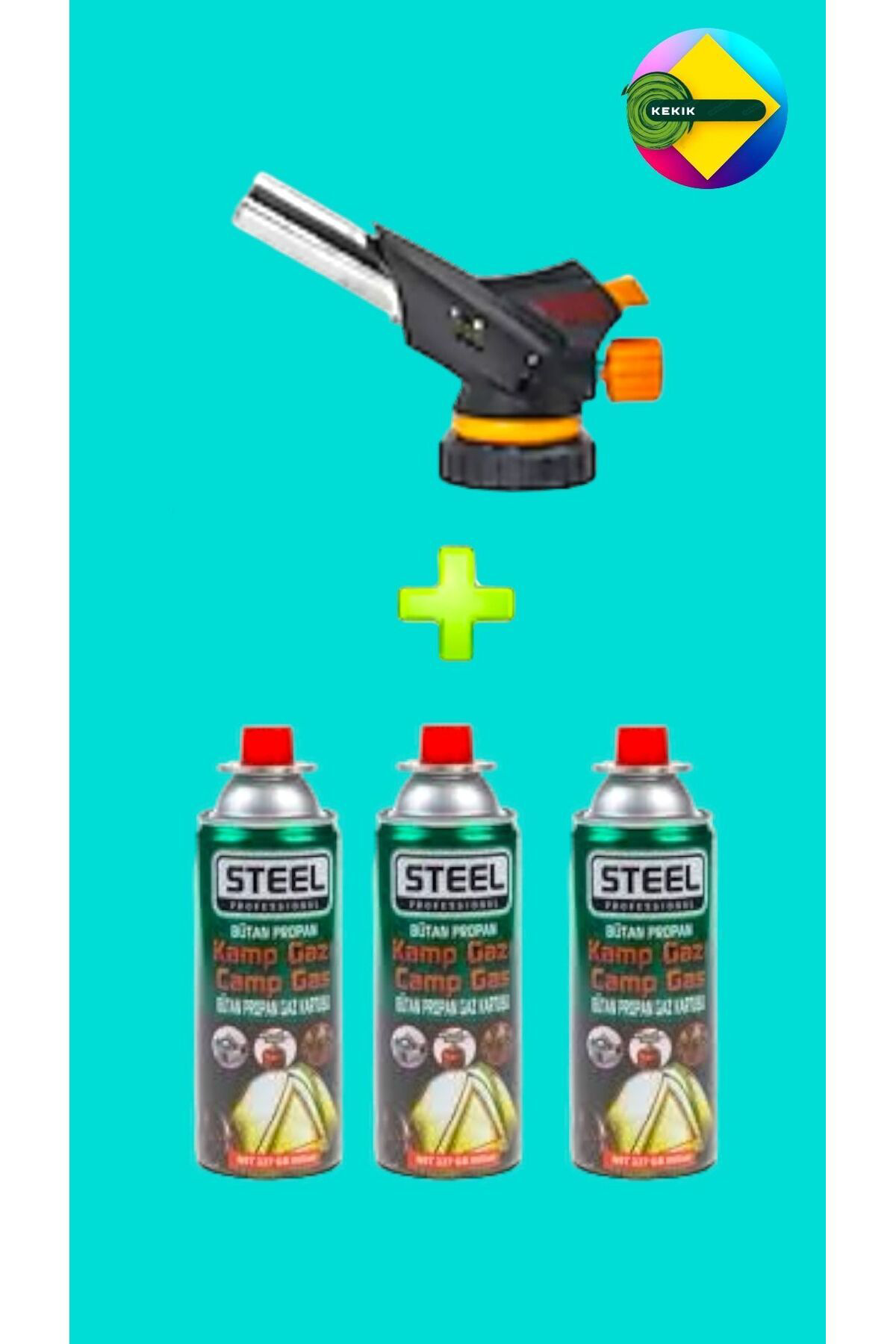 Kekikdükkan Steel Kamp Ocak Gazı Valfli Pürmüz Kartuşu 227 Gram