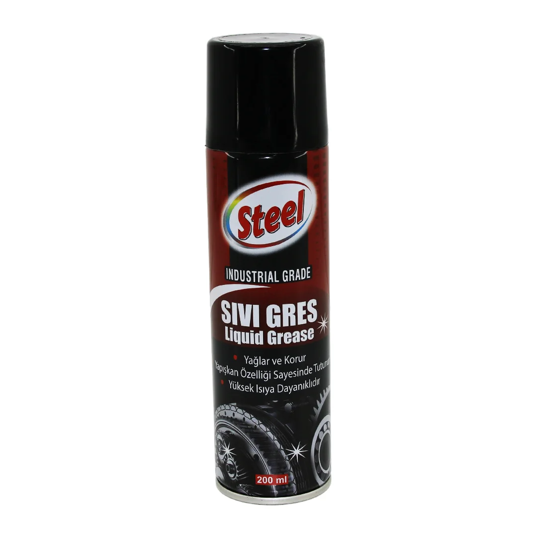 Steel ST-1304 Sıvı Gres Sprey 200ML Yağlar - Korur - Isıya Dayanıklı Fiyatı, Yorumları ve Özellikleri