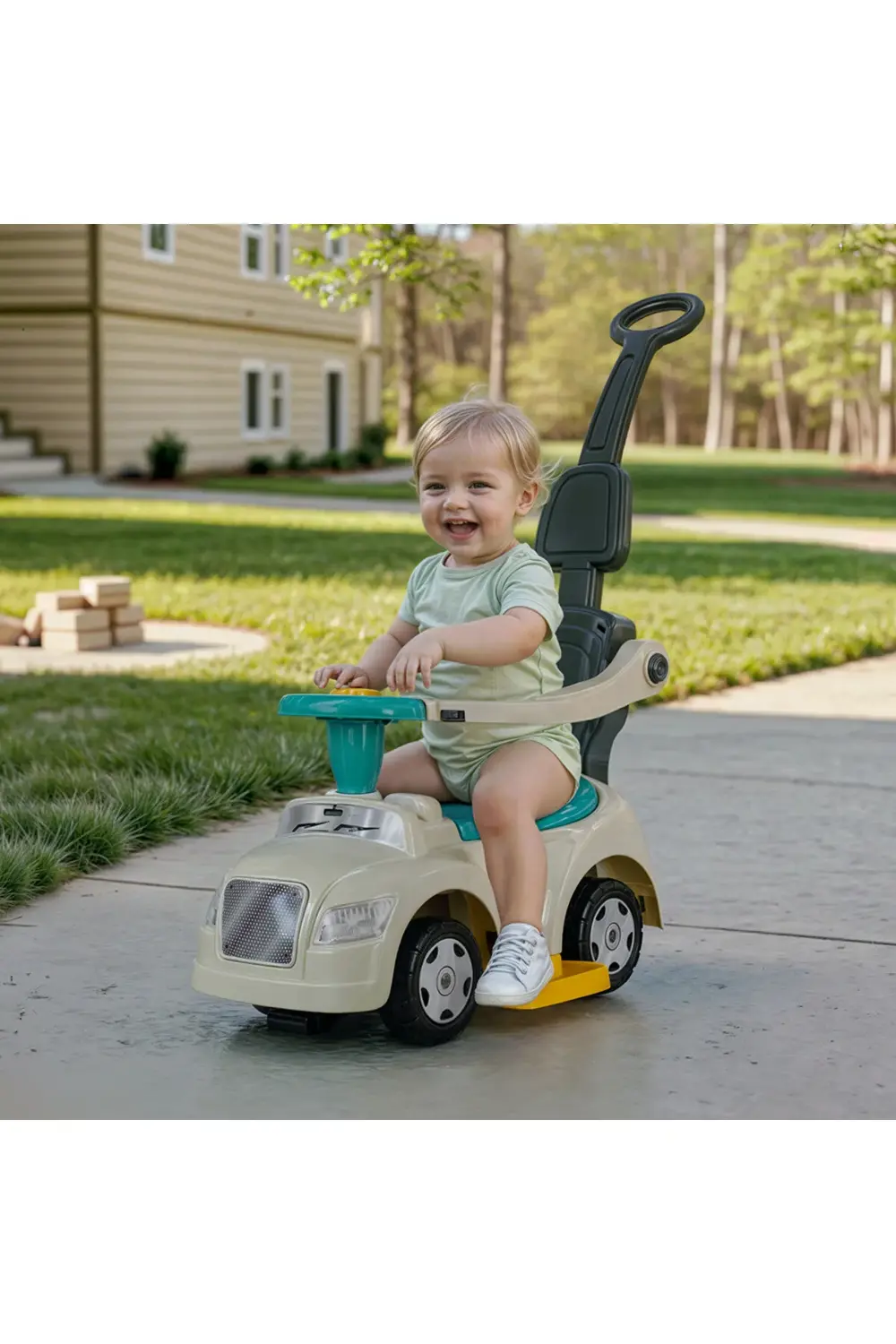 Step Araba 3 in 1 -  Yeşil