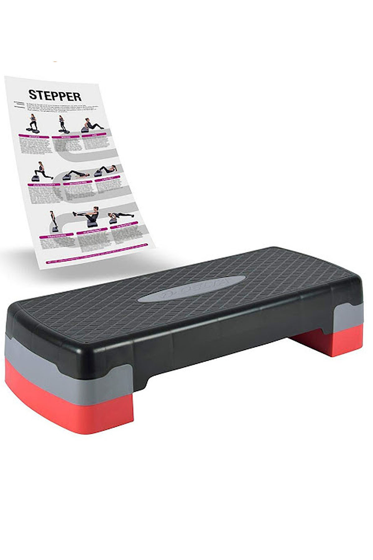 Delta Step Tahtası 2 Kademeli – Aerobik Step Board, Kardiyo Egzersiz, E