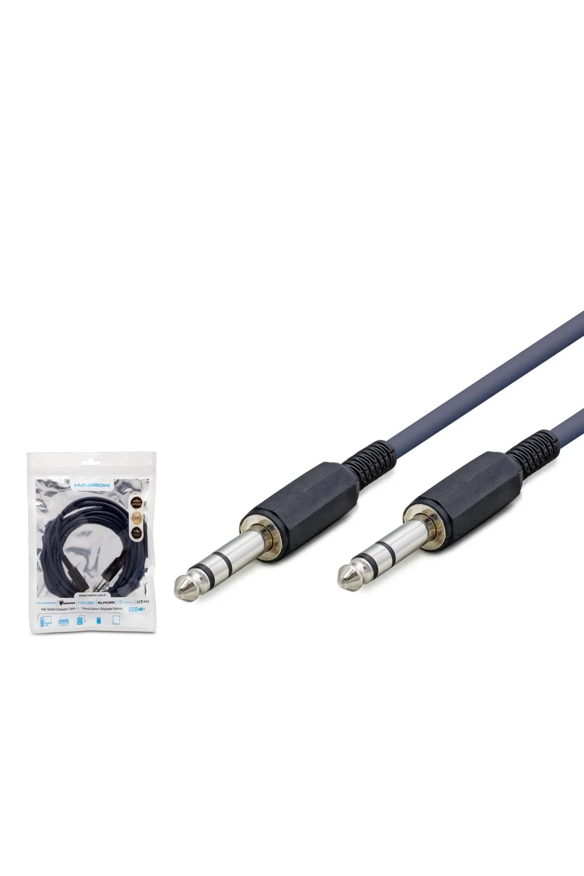 Stereo Jack Kablosu 3 M 6.35 Mm Siyah Enstrüman Bağlantısı Stereo Jack Kablosu 3 M 6.35 Mm Siyah Enstrüman Bağlantısı