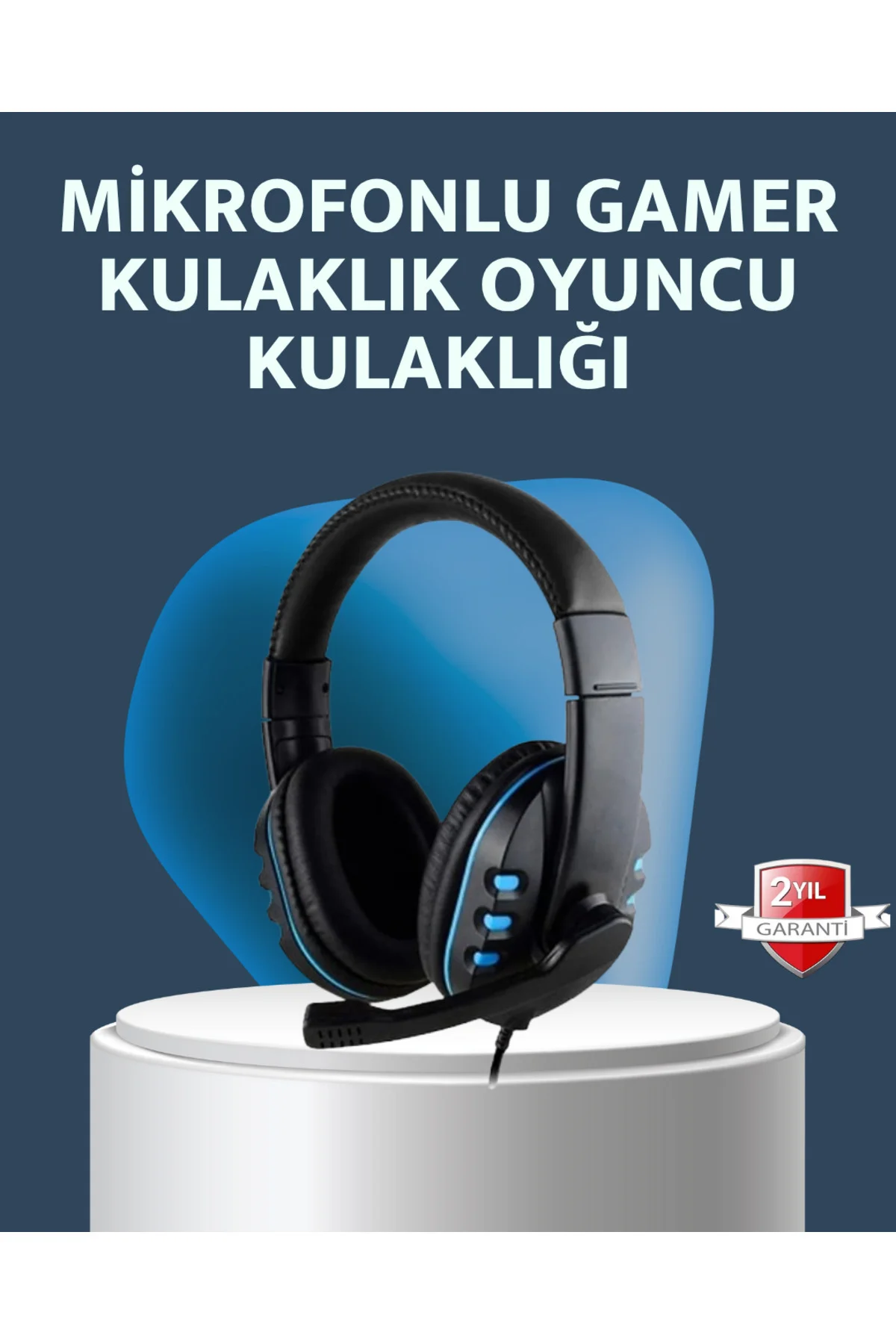 Stereo Mikrofonlu Kablolu Oyun Kulaklığı – Konforlu ve Net Ses İl