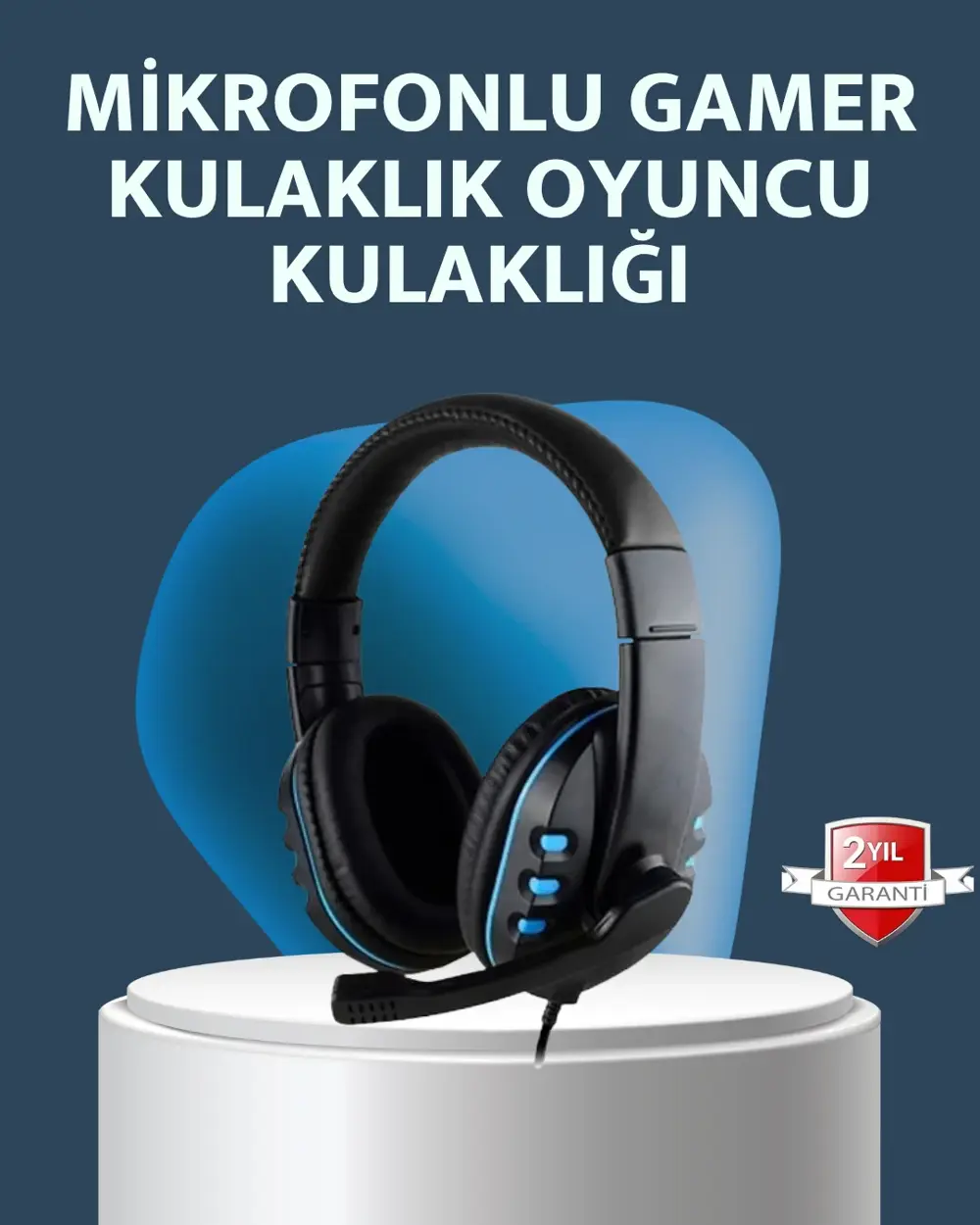Stereo Mikrofonlu Kablolu Oyun Kulaklığı – Konforlu ve Net Ses İl