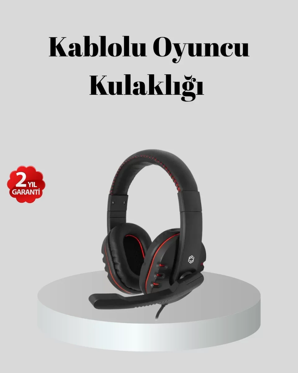 Stereo Ses Destekli Mikrofonlu Gaming Kulaklık – Yumuşak Pedli - Lisinya