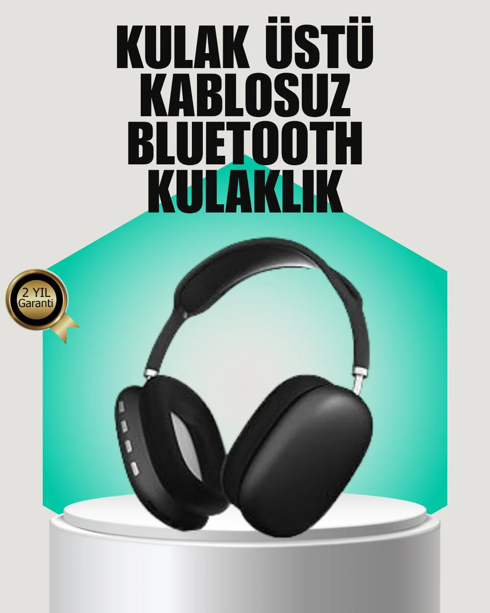 Stereo Ses Kaliteli Bluetooth Kulaklık - Katlanabilir ve Ergonomik Tasarım