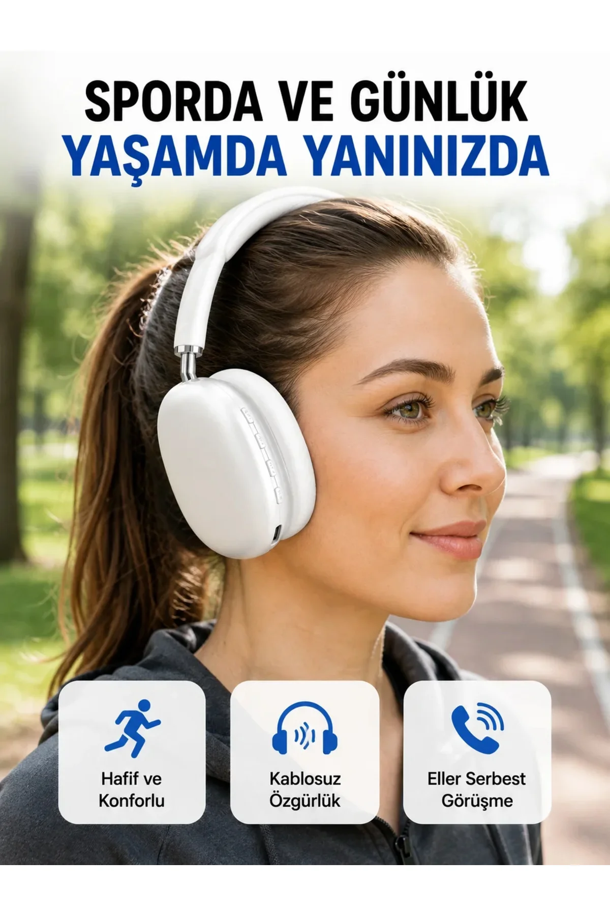 Stereo Ses Kaliteli Bluetooth Kulaklık | Katlanabilir ve Ergonomik Tasarım Yeni Nesil Stereo Ses Kaliteli Bluetooth Kulaklık | Katlanabilir ve Ergonomik Tasarım Yeni Nesil