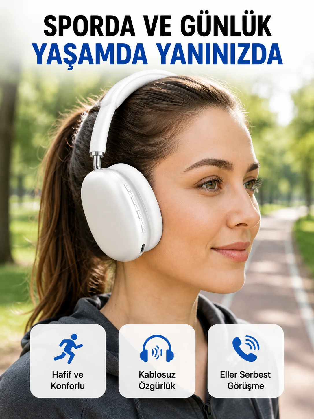Stereo Ses Kaliteli Bluetooth Kulaklık | Katlanabilir ve Ergonomik Tasarım Yeni Nesil Stereo Ses Kaliteli Bluetooth Kulaklık | Katlanabilir ve Ergonomik Tasarım Yeni Nesil