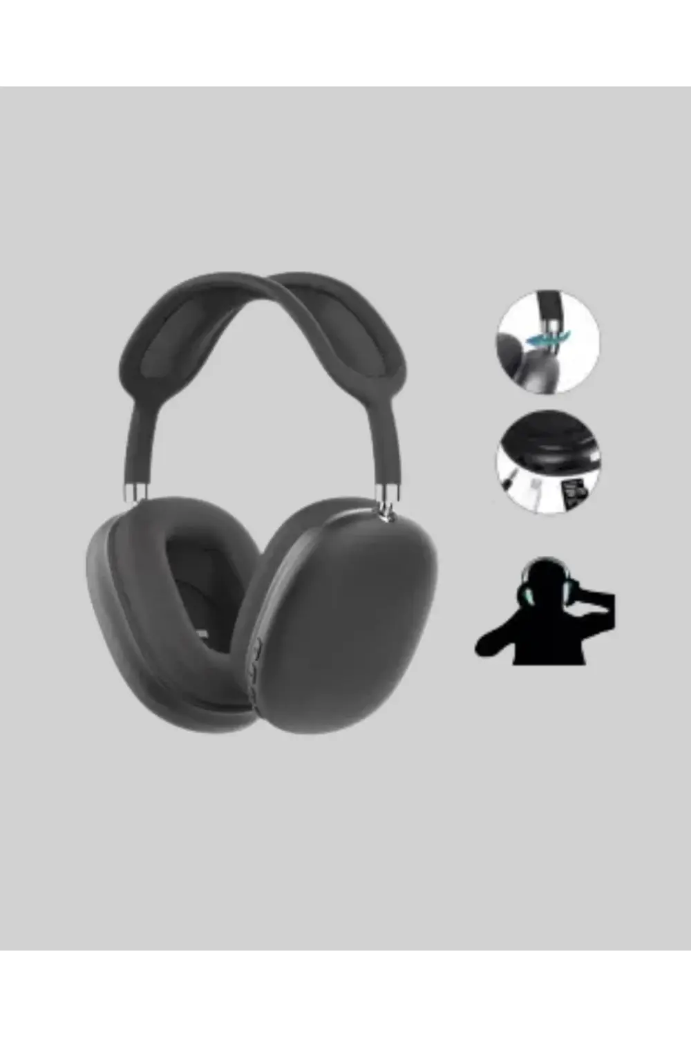 Stereo Ses Kaliteli Bluetooth Kulaklık | Katlanabilir ve Ergonomi