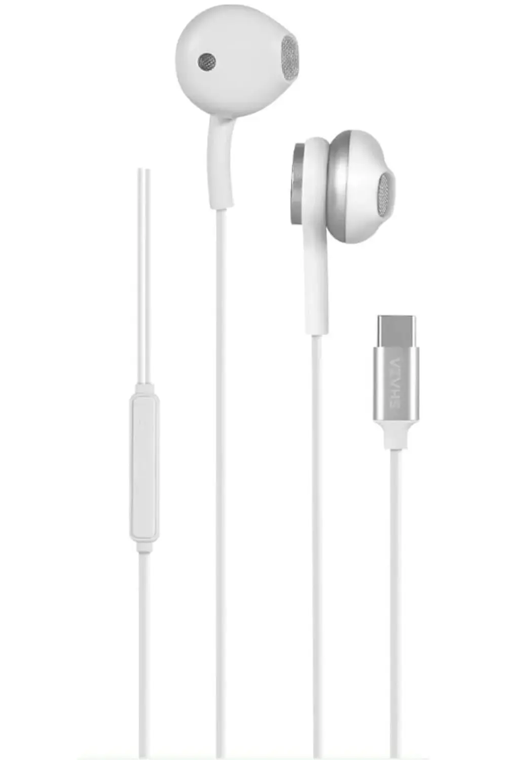 Stereo Ses Silikonlu Type-C Kablolu Kulaklık Beyaz 1175713