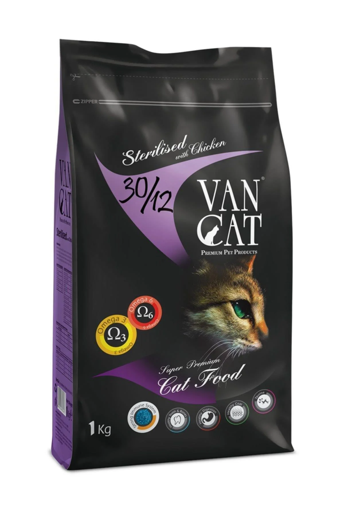 Sterilised Kısırlaştırılmış Tavuklu Yetişkin Kedi Maması 1 kg
