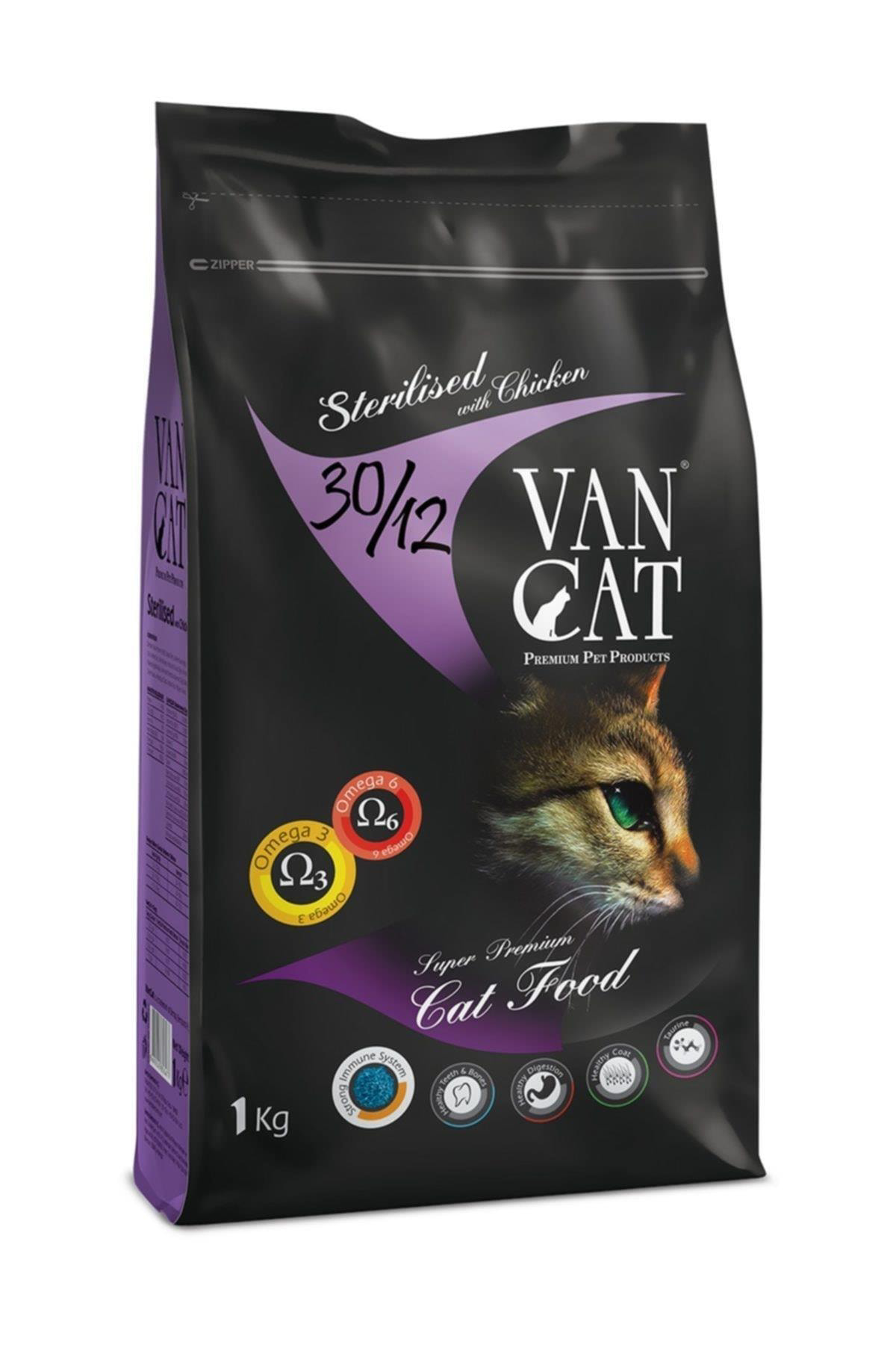 Vancat Sterilised Kısırlaştırılmış Tavuklu Yetişkin Kedi Maması 1 Kg