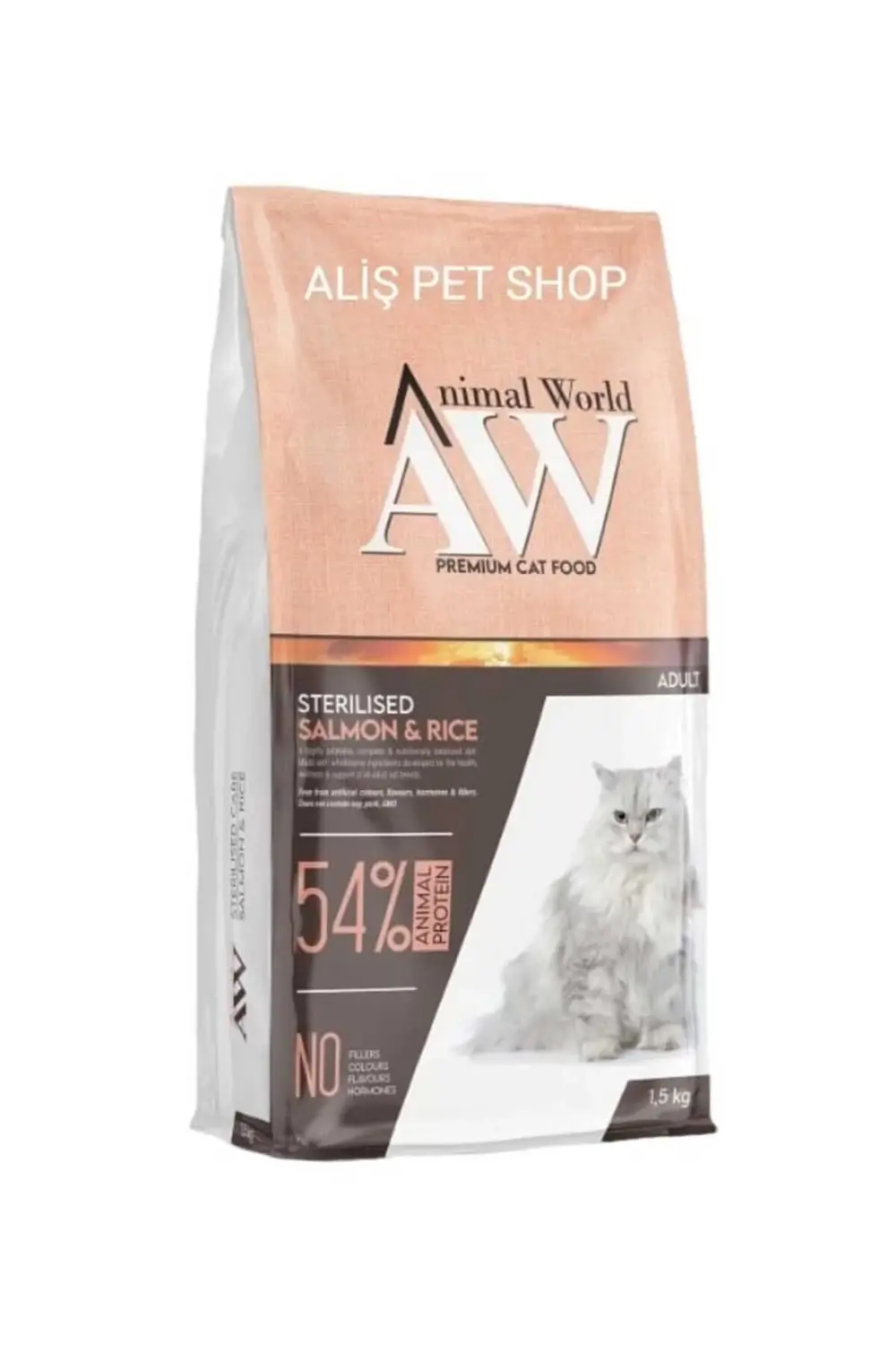 Animal World Sterilised Somonlu Kısırlaştırılmış Kedi Maması Yetişkin (1 - 7 Y