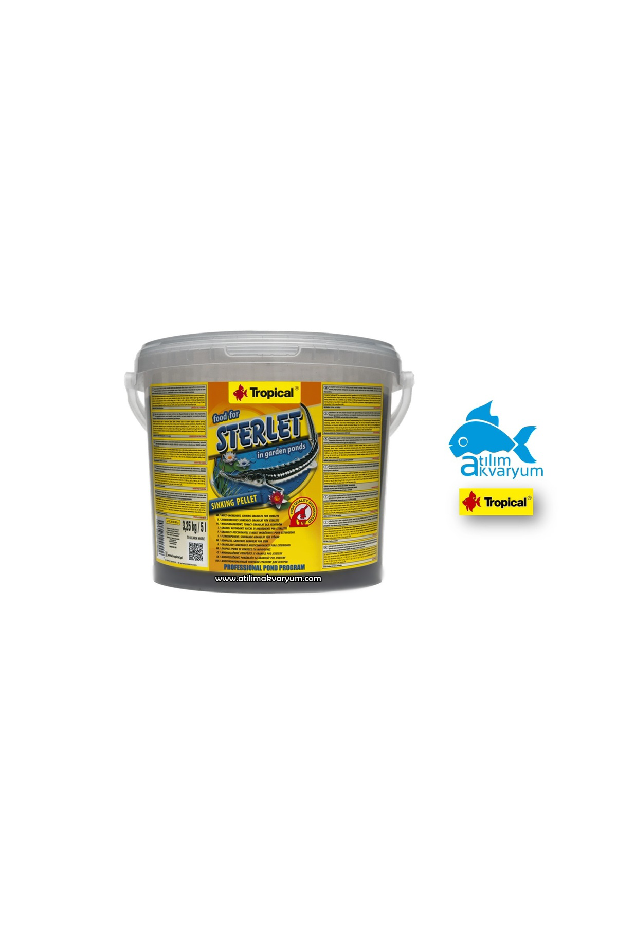 Sterlet Basic Balık Yemi 50 Gram Paket