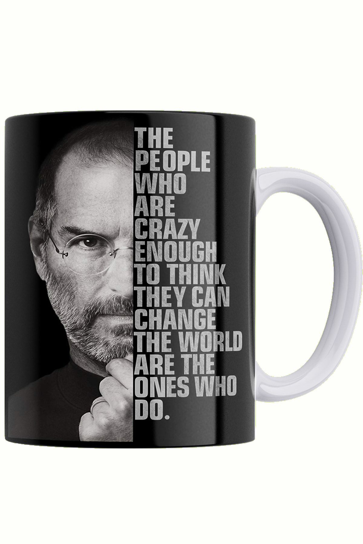 Remonz Steve Jobs Çift Taraflı Baskılı Porselen Kupa