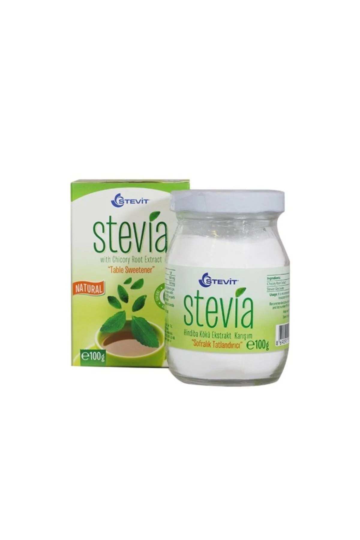Stevia Stevit Hindiba Kökü Ekstrakt Toz Karışım Sofralık Tatlandırıcı 100 Gr