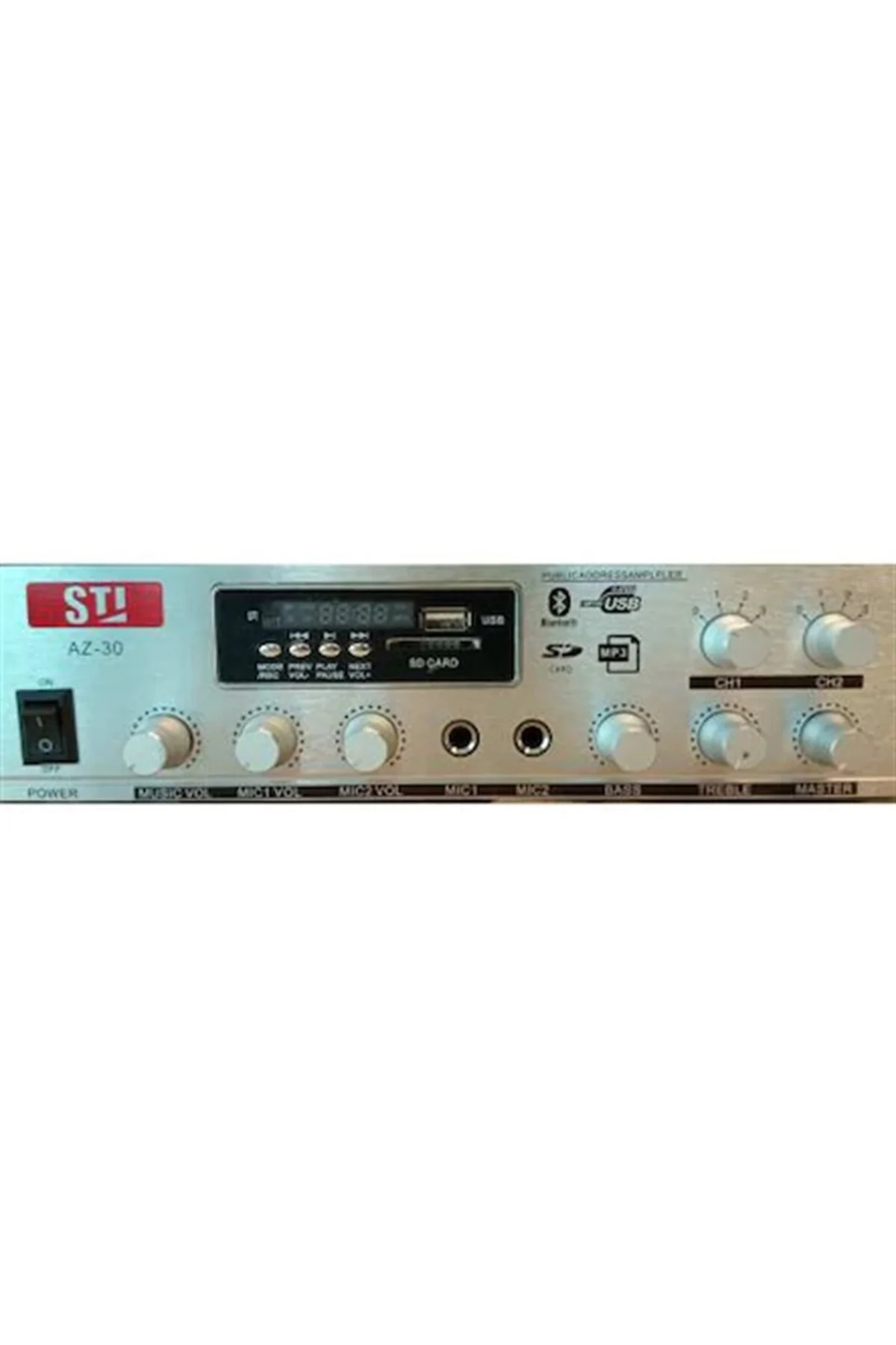Stı Az-30 2x60 Watt Hat Trafolu Mixer Amplifikatör - Görsel 2