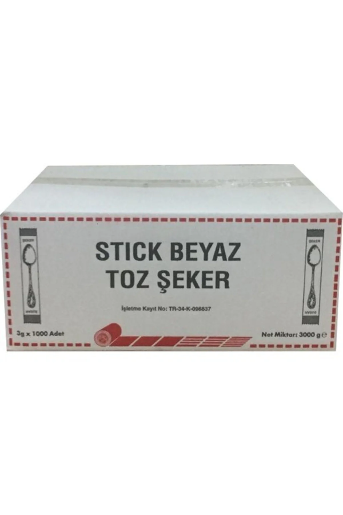Stick Beyaz Şeker 3gr 1000 Adet